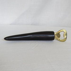 ROSE & FITZGERALD Ankole Horn & Pure Brass Bottle Opener